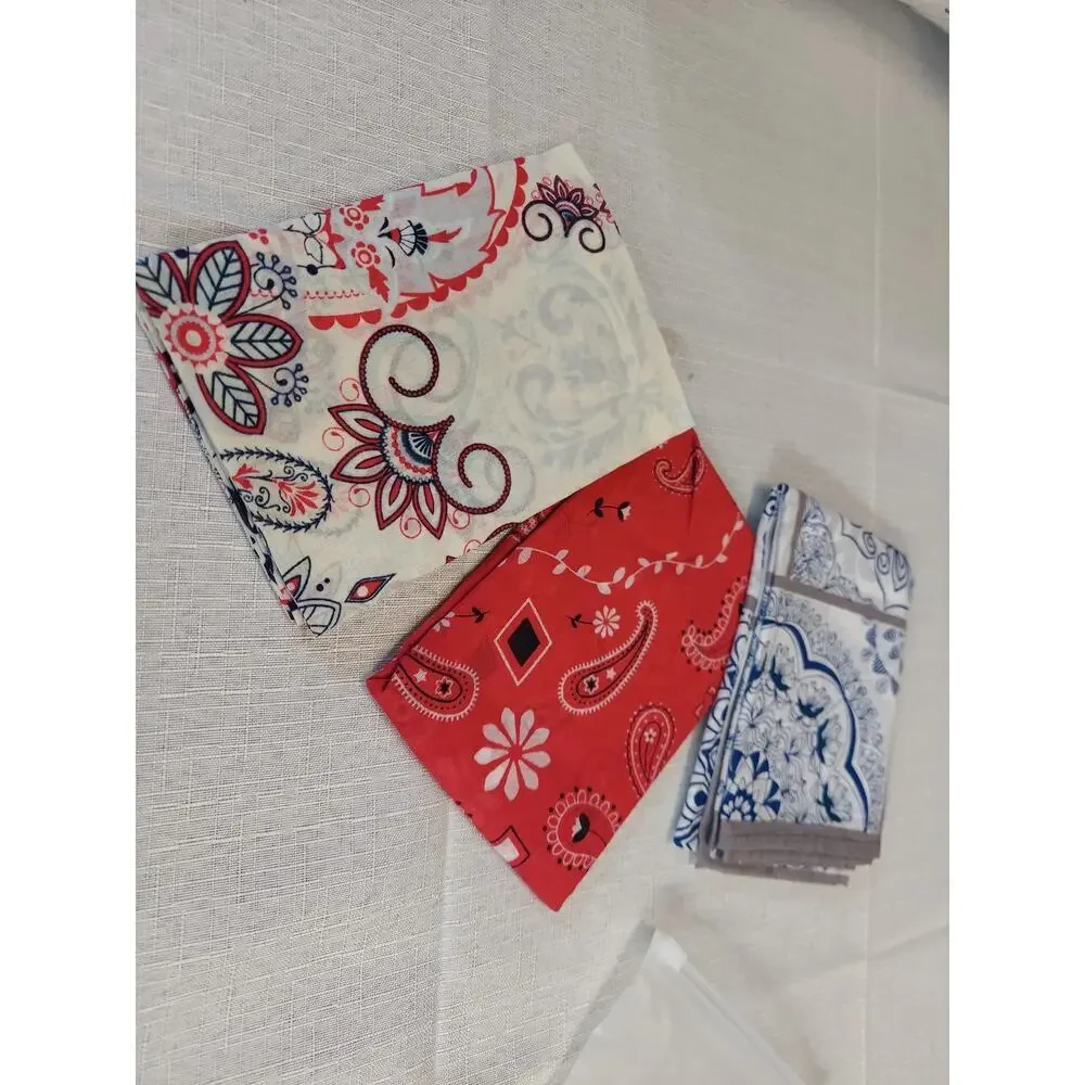 Bandanas Lot of 3 Unisex Multifunctional Headwear Headband Scarf Paisley Print